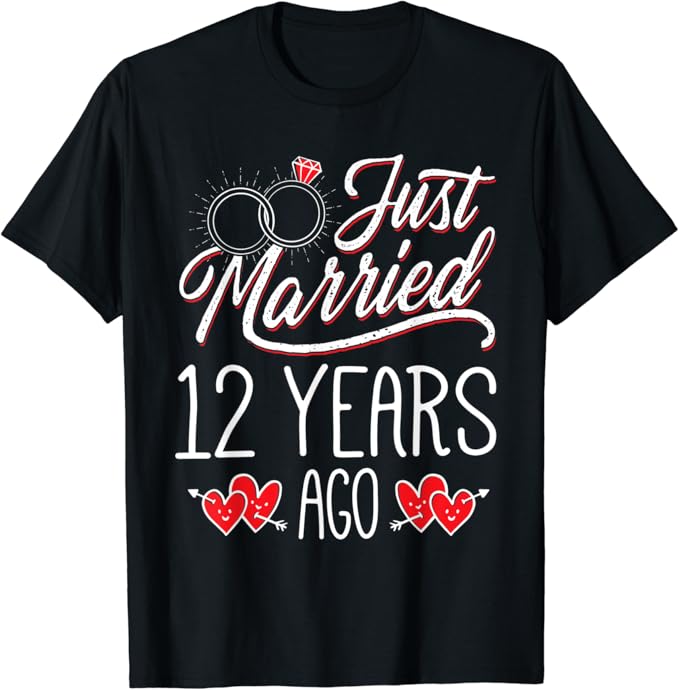 12nd Wedding Anniversary Gifts 12 Years Marriage Matching TShirt Amazon.co.uk Clothing 12nd Wedding Anniversary Gifts 12 Years Marriage Matching TShirt Amazon.co.uk Clothing